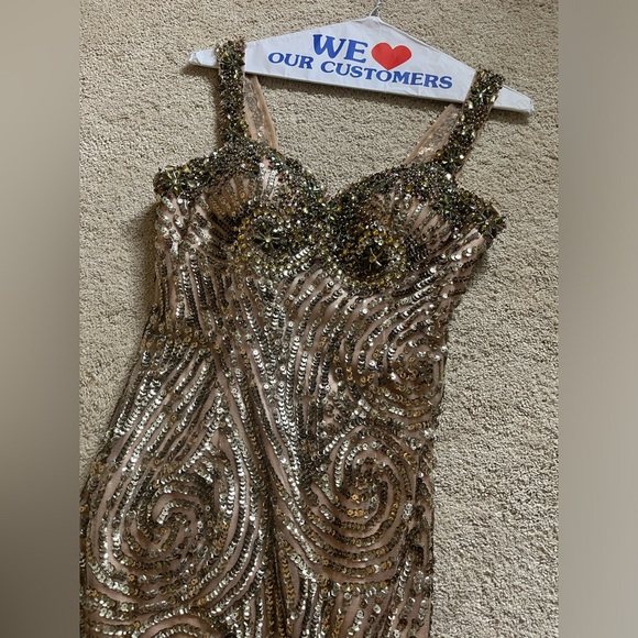 Sherri Hill sequin dress size 4 worn once - Picture 3 of 6